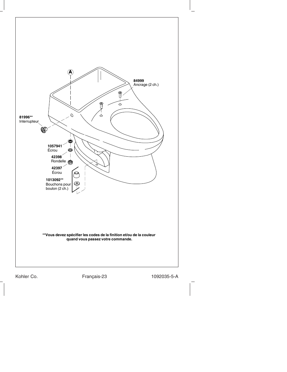 Kohler Toilet and Bidet Seat K-3607 User Manual | Page 47 / 76