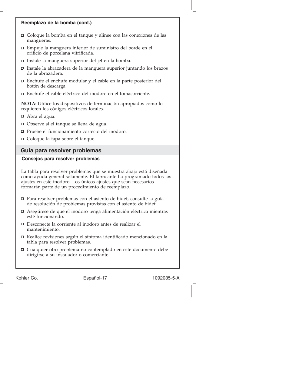Kohler Toilet and Bidet Seat K-3607 User Manual | Page 65 / 76