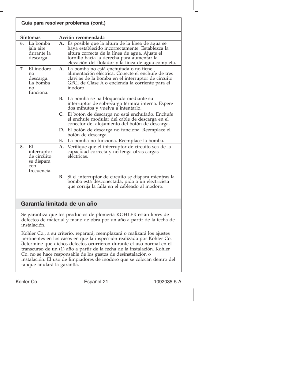 Kohler Toilet and Bidet Seat K-3607 User Manual | Page 69 / 76