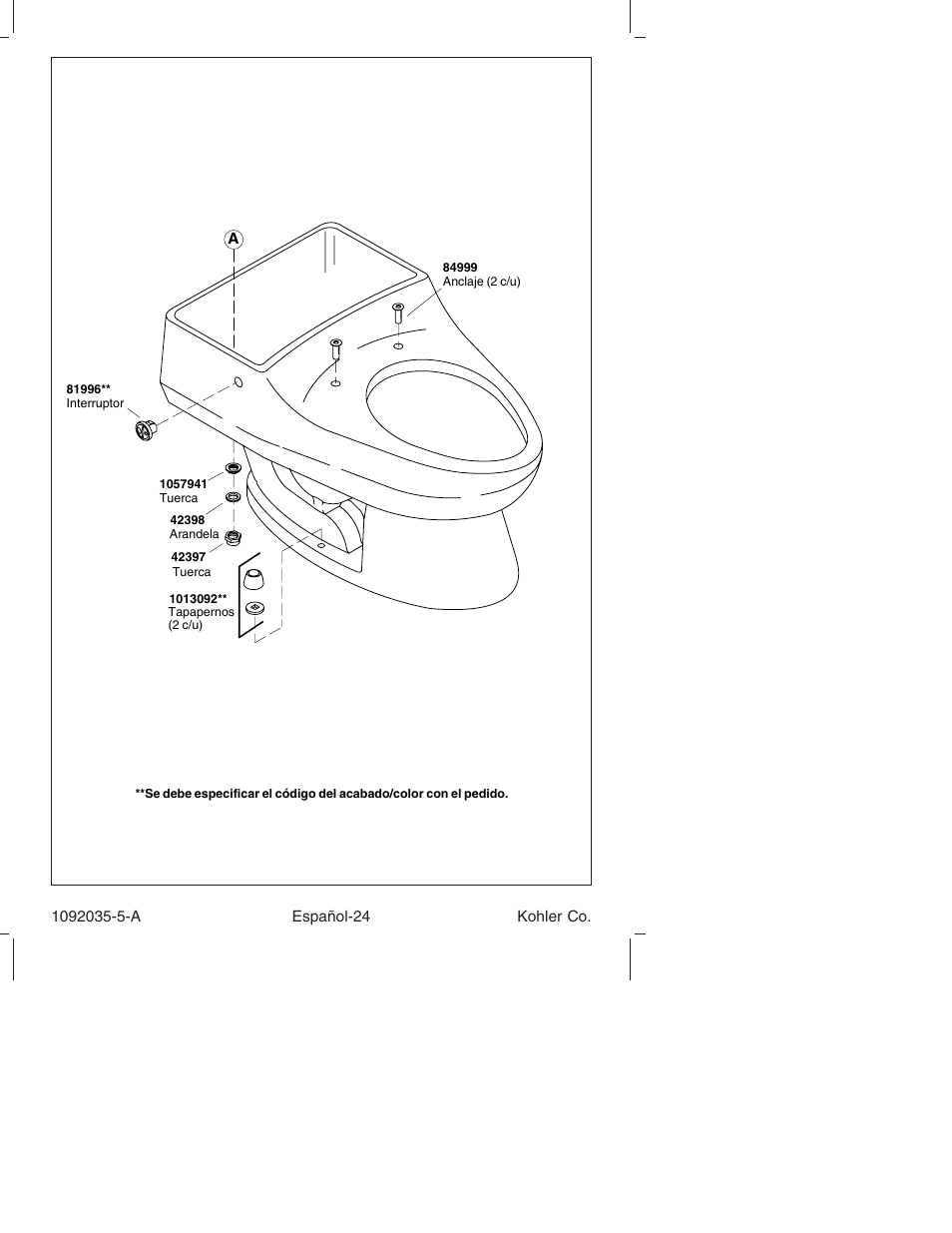 Kohler Toilet and Bidet Seat K-3607 User Manual | Page 72 / 76