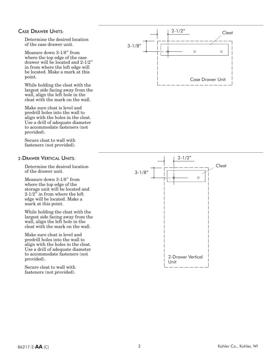 Kohler Tellieur K-3106-F2 User Manual | Page 2 / 8