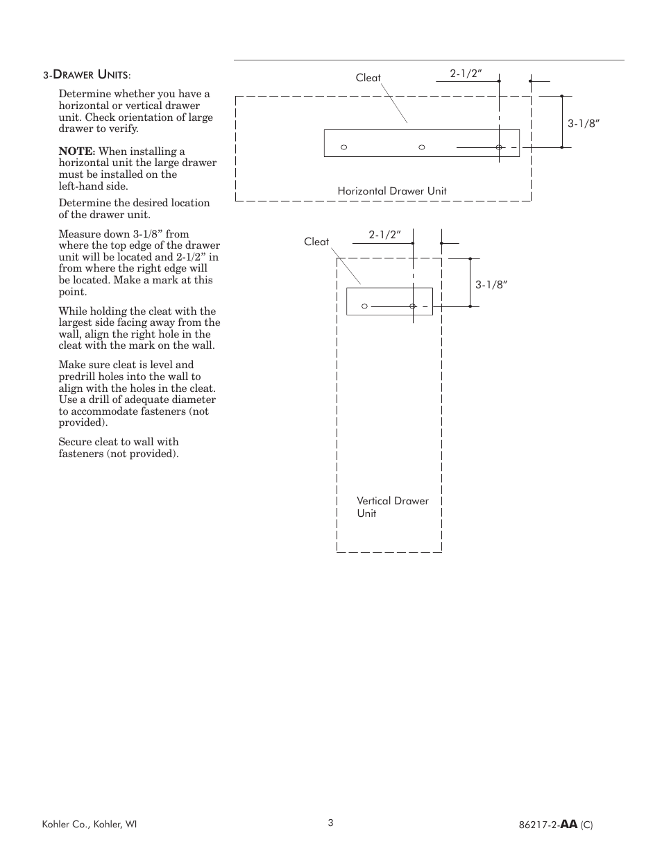 Kohler Tellieur K-3106-F2 User Manual | Page 3 / 8