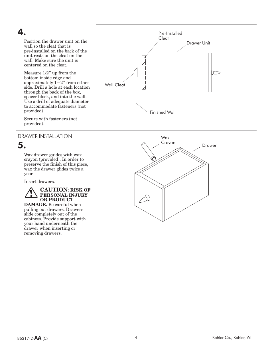 Kohler Tellieur K-3106-F2 User Manual | Page 4 / 8