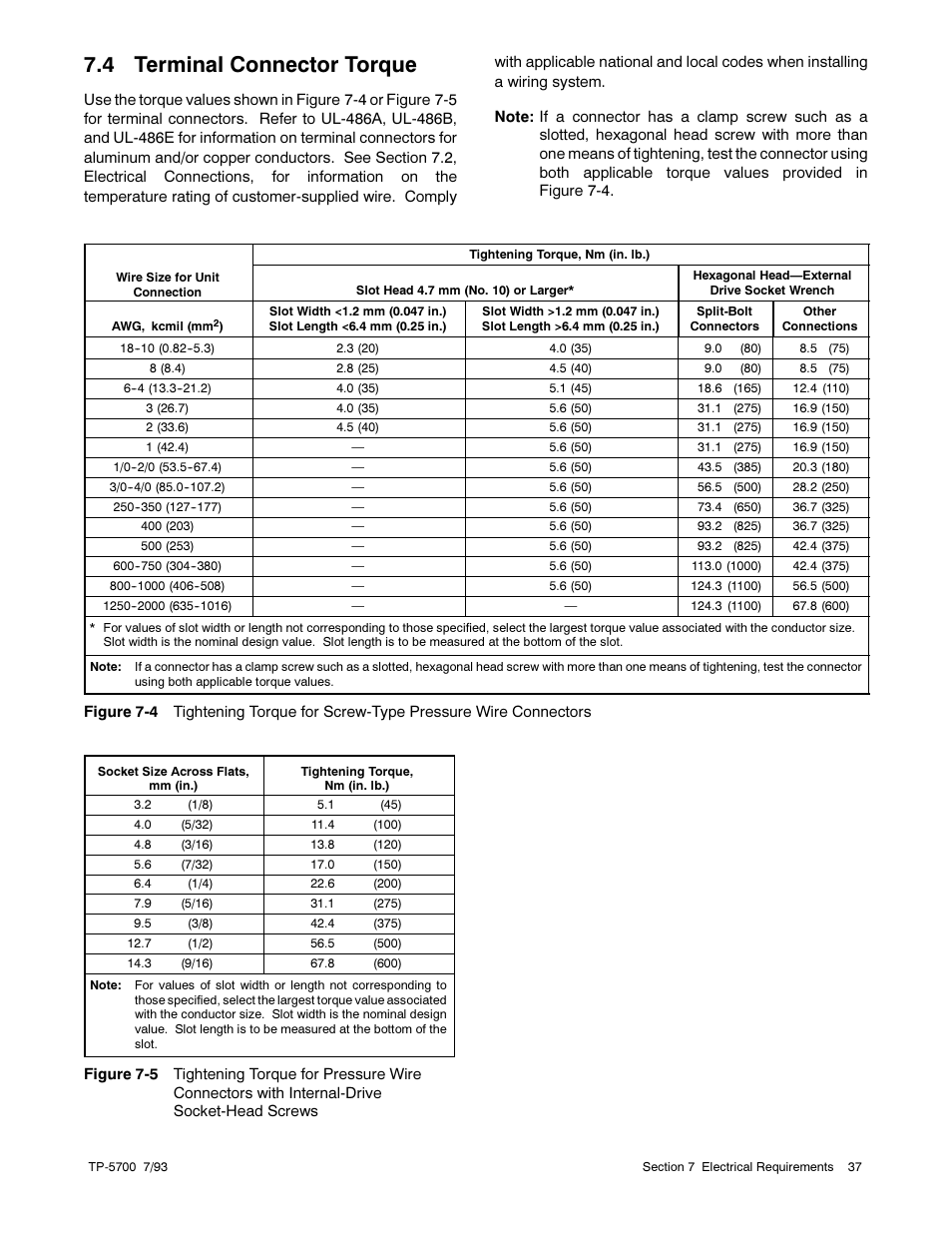 4 terminal connector torque | Kohler Generator Sets 20--2800 kW User Manual | Page 49 / 56