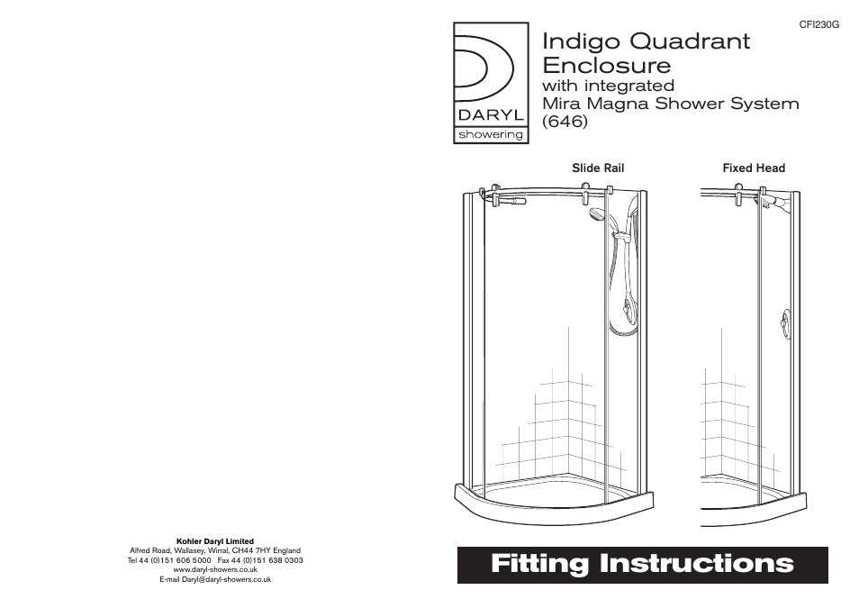 Kohler CFI230G User Manual | 14 pages