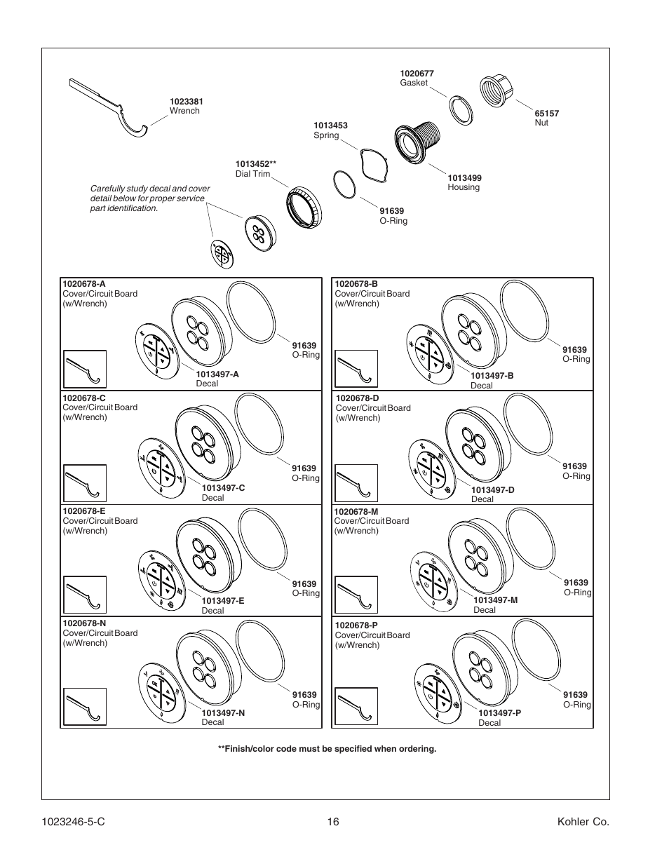 Kohler Bath Whirlpool K-1418-CT User Manual | Page 16 / 52