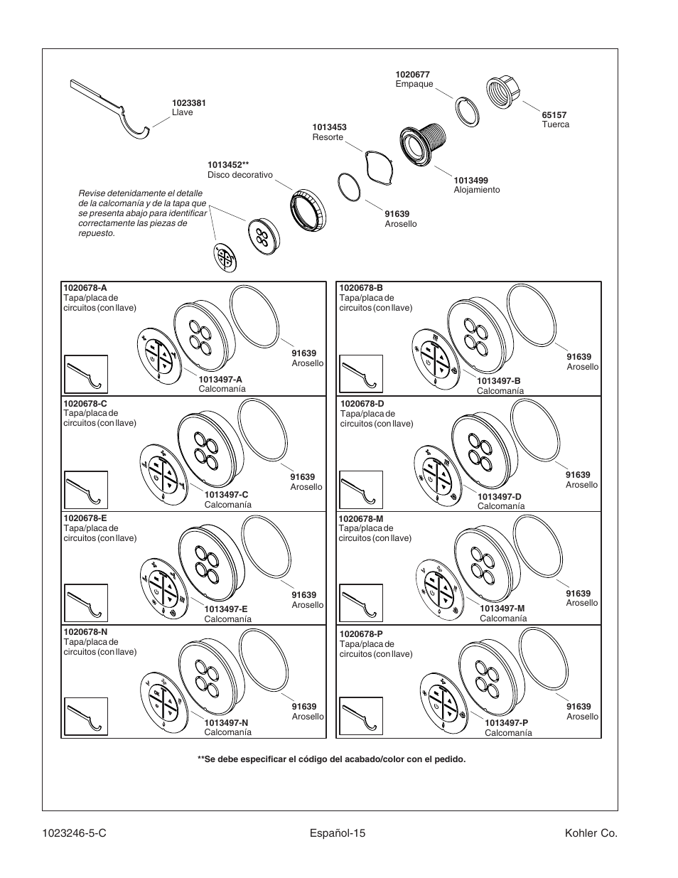 Kohler Bath Whirlpool K-1418-CT User Manual | Page 48 / 52
