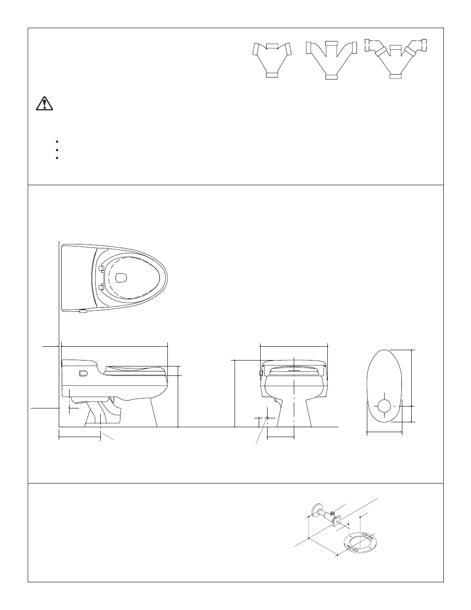 Kohler San Raphael Pressure Lite Vitreous China Siphon Jet Toilet K-3394 User Manual | Page 3 / 8