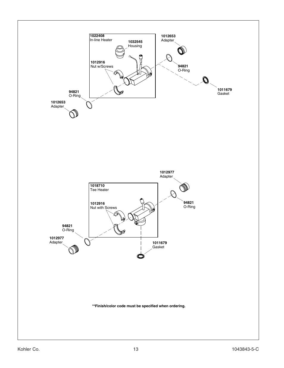 Kohler K-1158 User Manual | Page 13 / 48