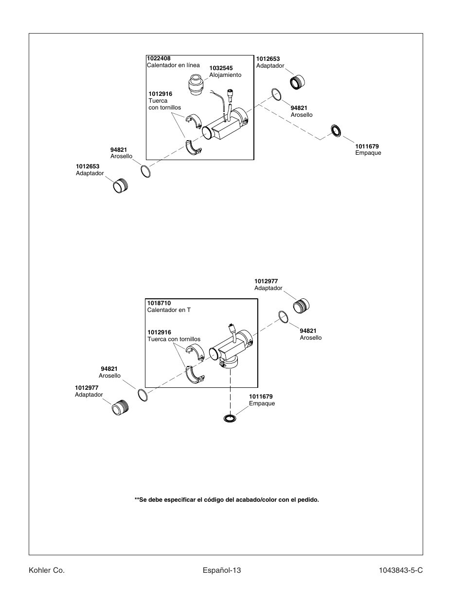 Kohler K-1158 User Manual | Page 43 / 48
