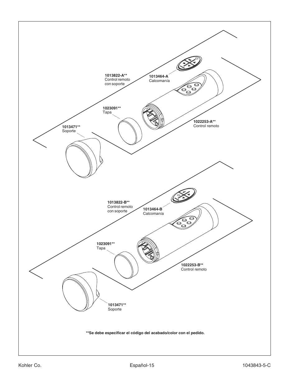 Kohler K-1158 User Manual | Page 45 / 48