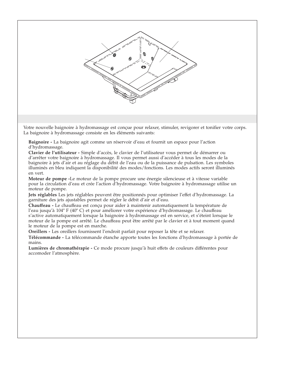 Votre baignoire à hydromassage kohler | Kohler K-1111 User Manual | Page 22 / 60