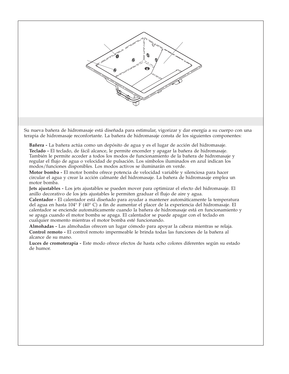 Su bañera de hidromasaje de kohler | Kohler K-1111 User Manual | Page 40 / 60