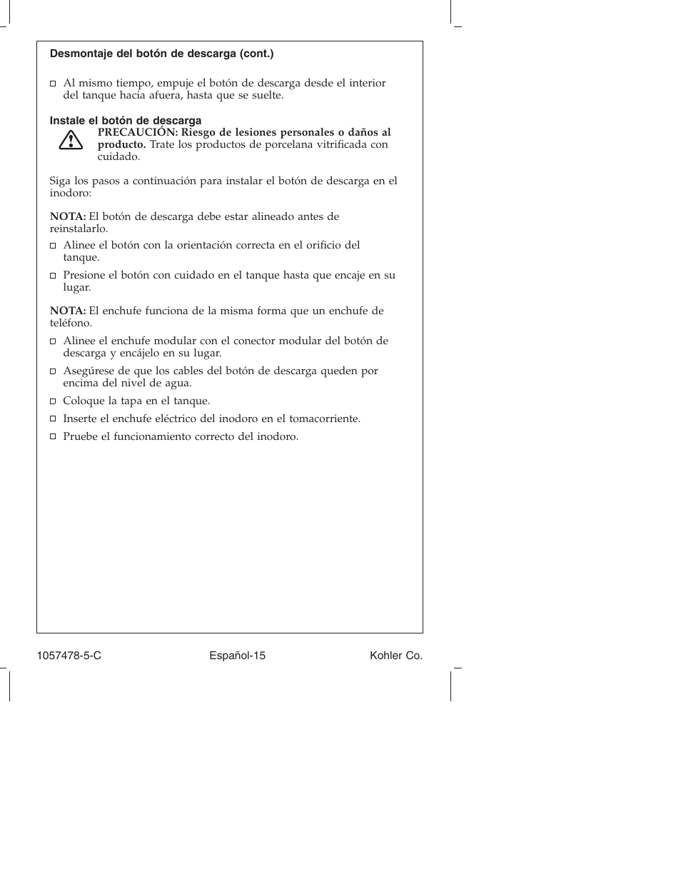 Kohler K-3393 User Manual | Page 64 / 76