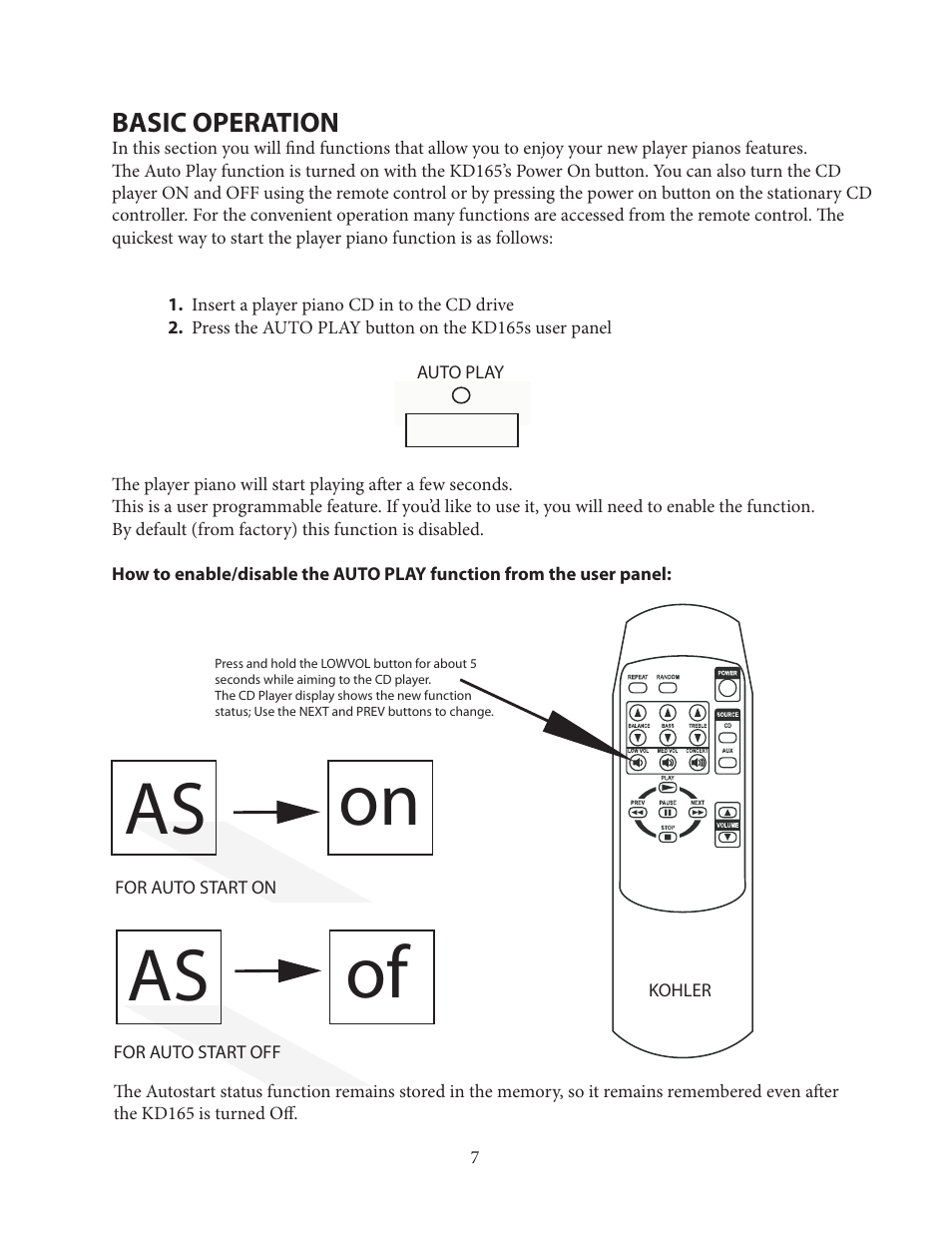 As on, As of | Kohler KD165 User Manual | Page 6 / 14