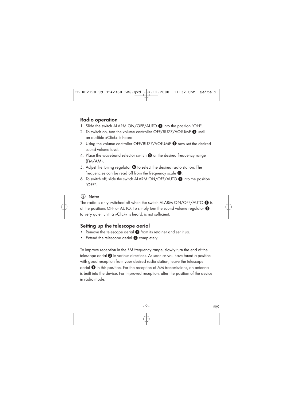 Kompernass KH 2198 User Manual | Page 11 / 18