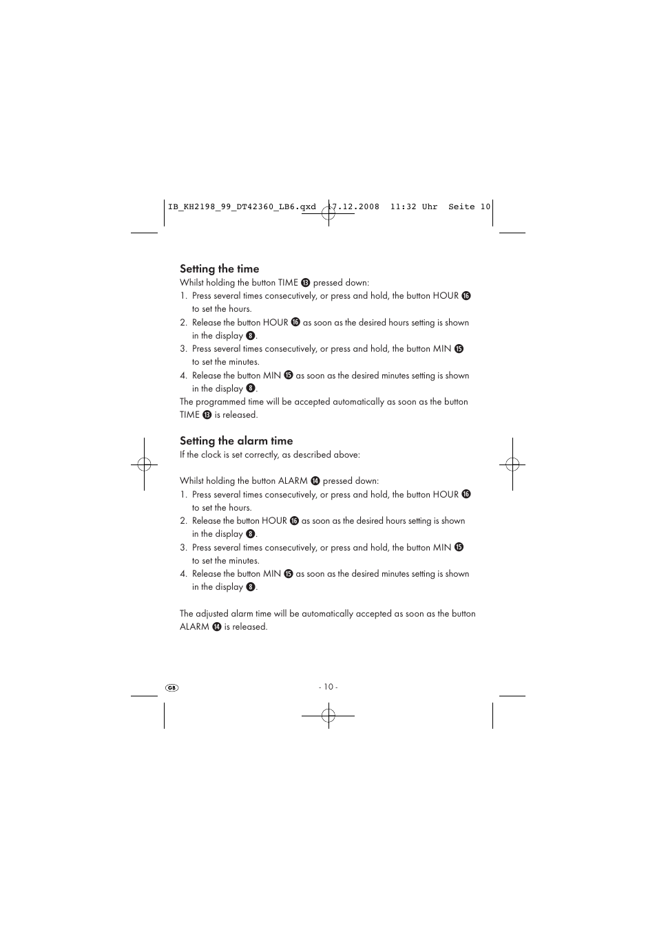 Kompernass KH 2198 User Manual | Page 12 / 18