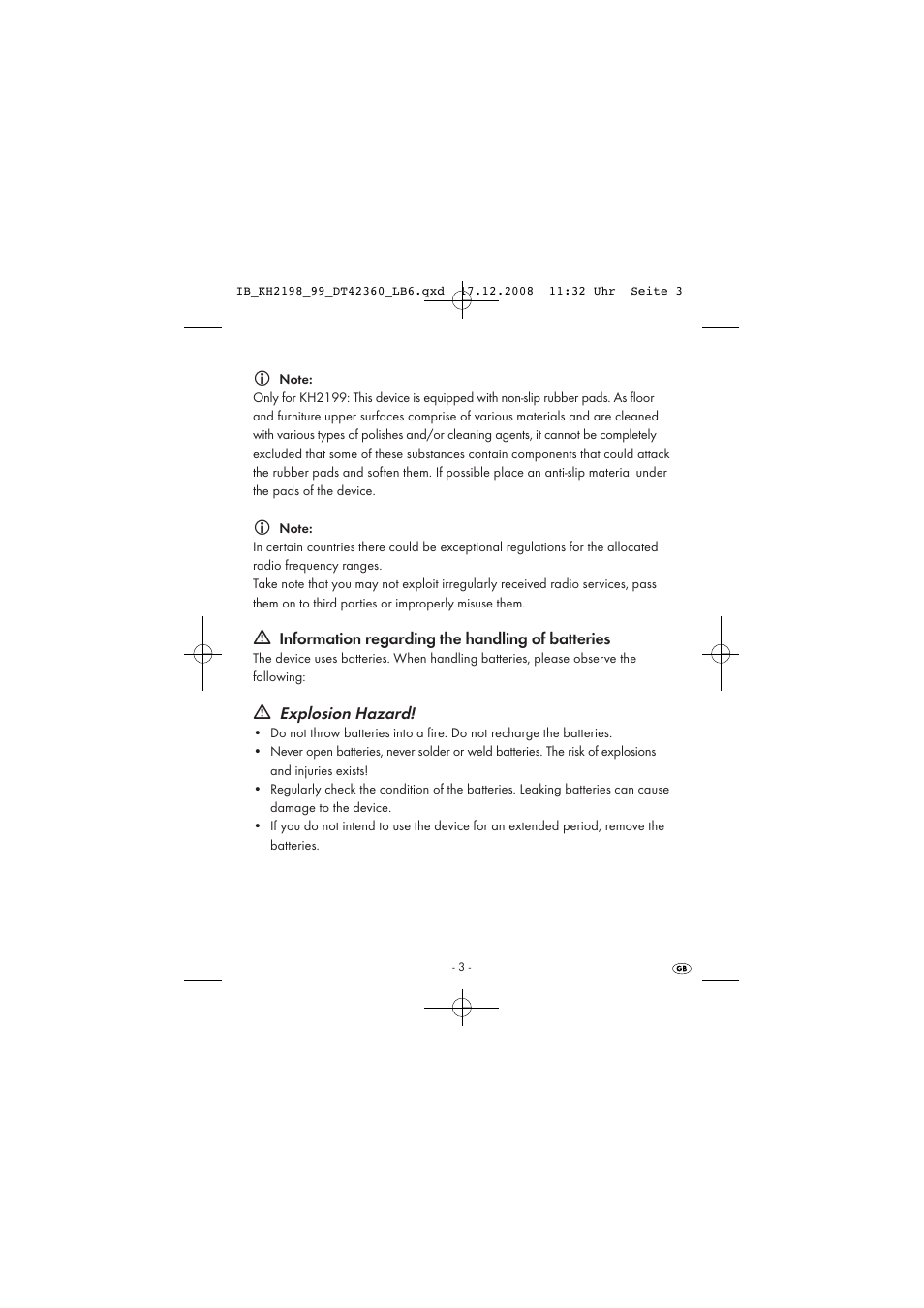 Kompernass KH 2198 User Manual | Page 5 / 18