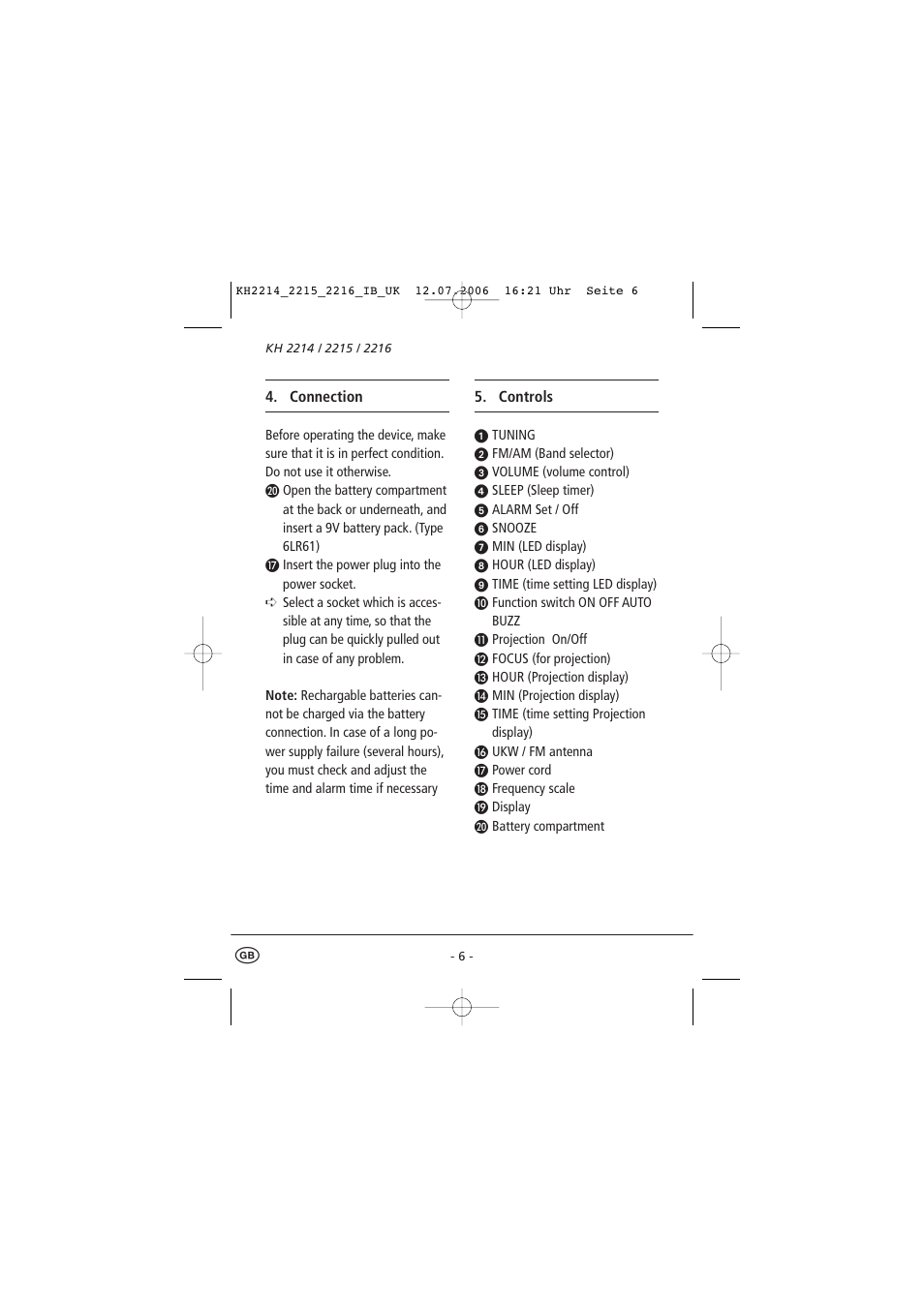 Kompernass KH 2214 User Manual | Page 11 / 16