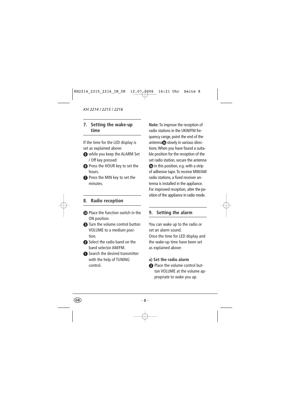 Kompernass KH 2214 User Manual | Page 13 / 16