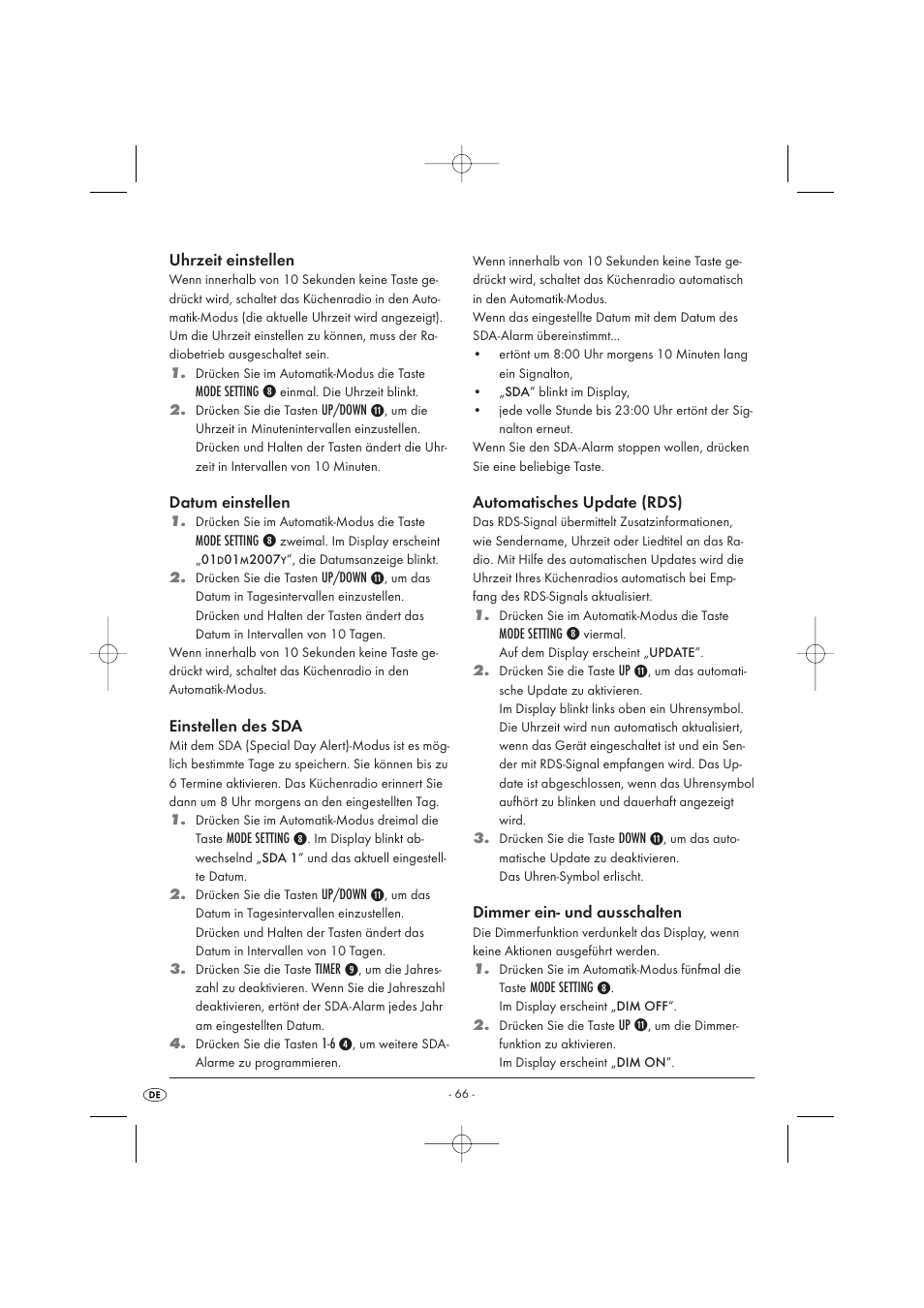 Kompernass KH 2289 User Manual | Page 68 / 72