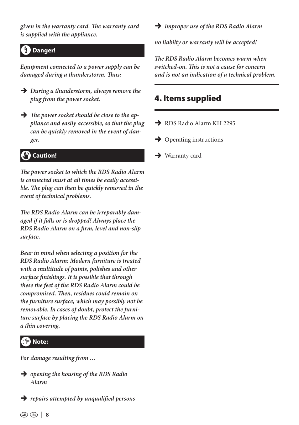 Kompernass KH 2295 User Manual | Page 8 / 22