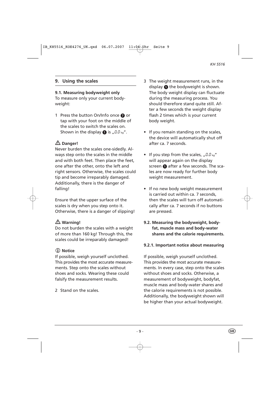 Kompernass KH 5516 User Manual | Page 11 / 19