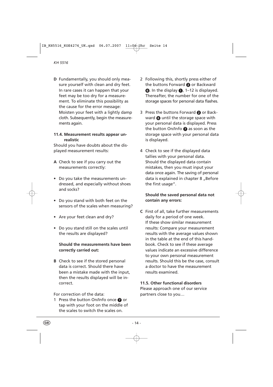 Kompernass KH 5516 User Manual | Page 16 / 19