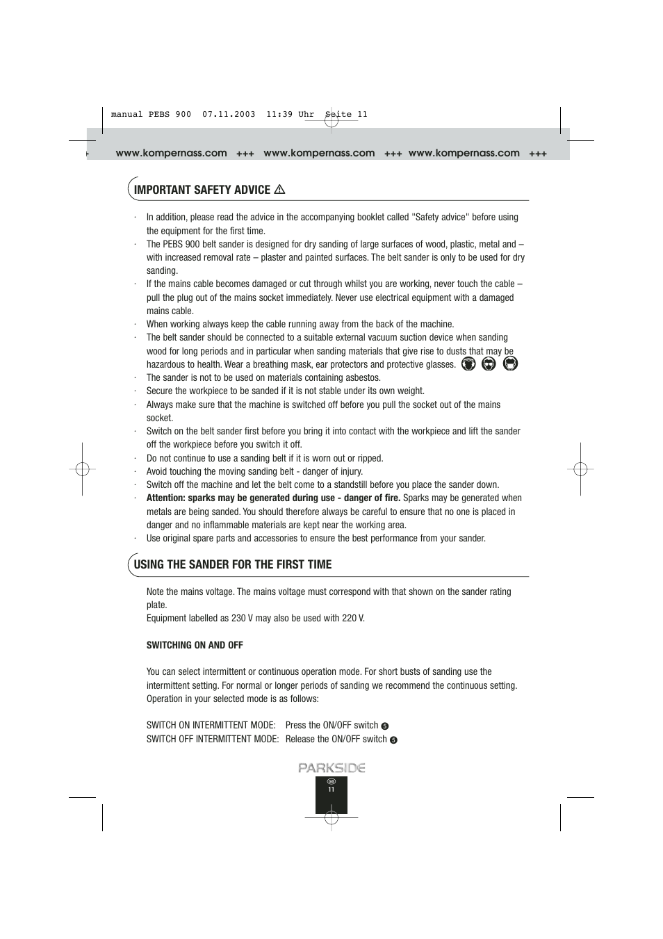 Kompernass PEBS 900 User Manual | Page 11 / 79