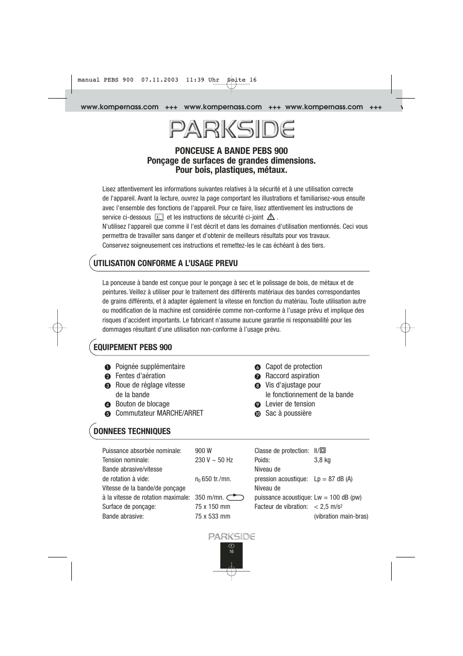 Kompernass PEBS 900 User Manual | Page 16 / 79