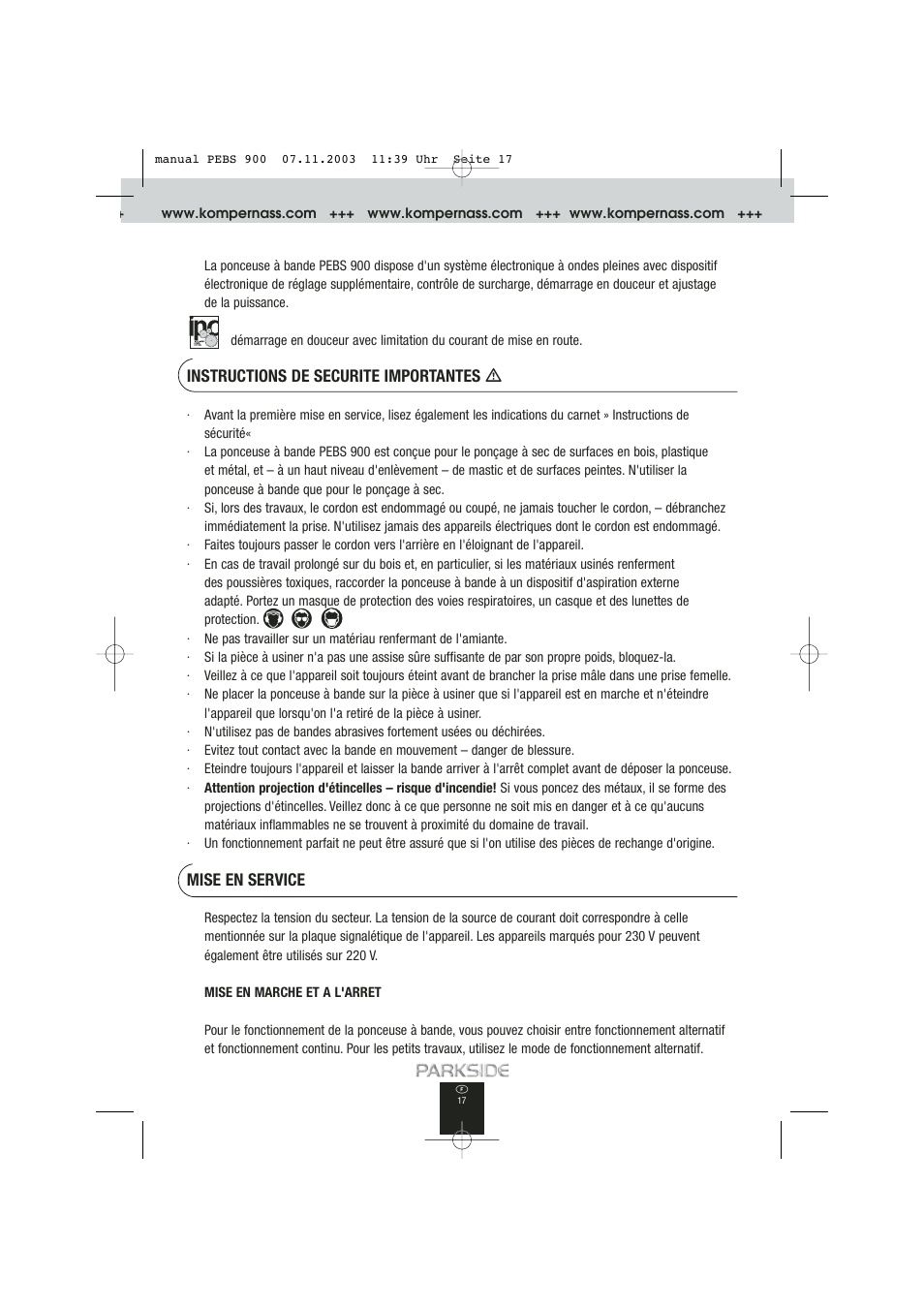 Kompernass PEBS 900 User Manual | Page 17 / 79