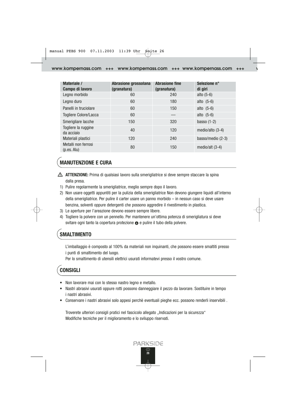 Kompernass PEBS 900 User Manual | Page 26 / 79