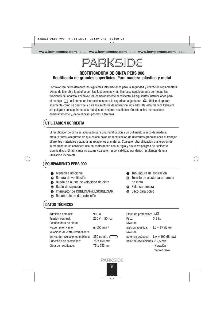 Kompernass PEBS 900 User Manual | Page 28 / 79
