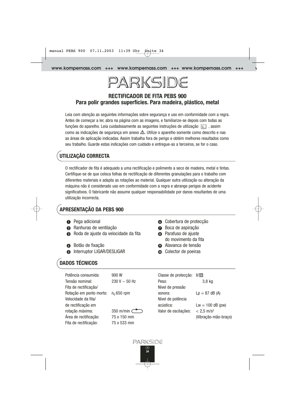 Kompernass PEBS 900 User Manual | Page 34 / 79
