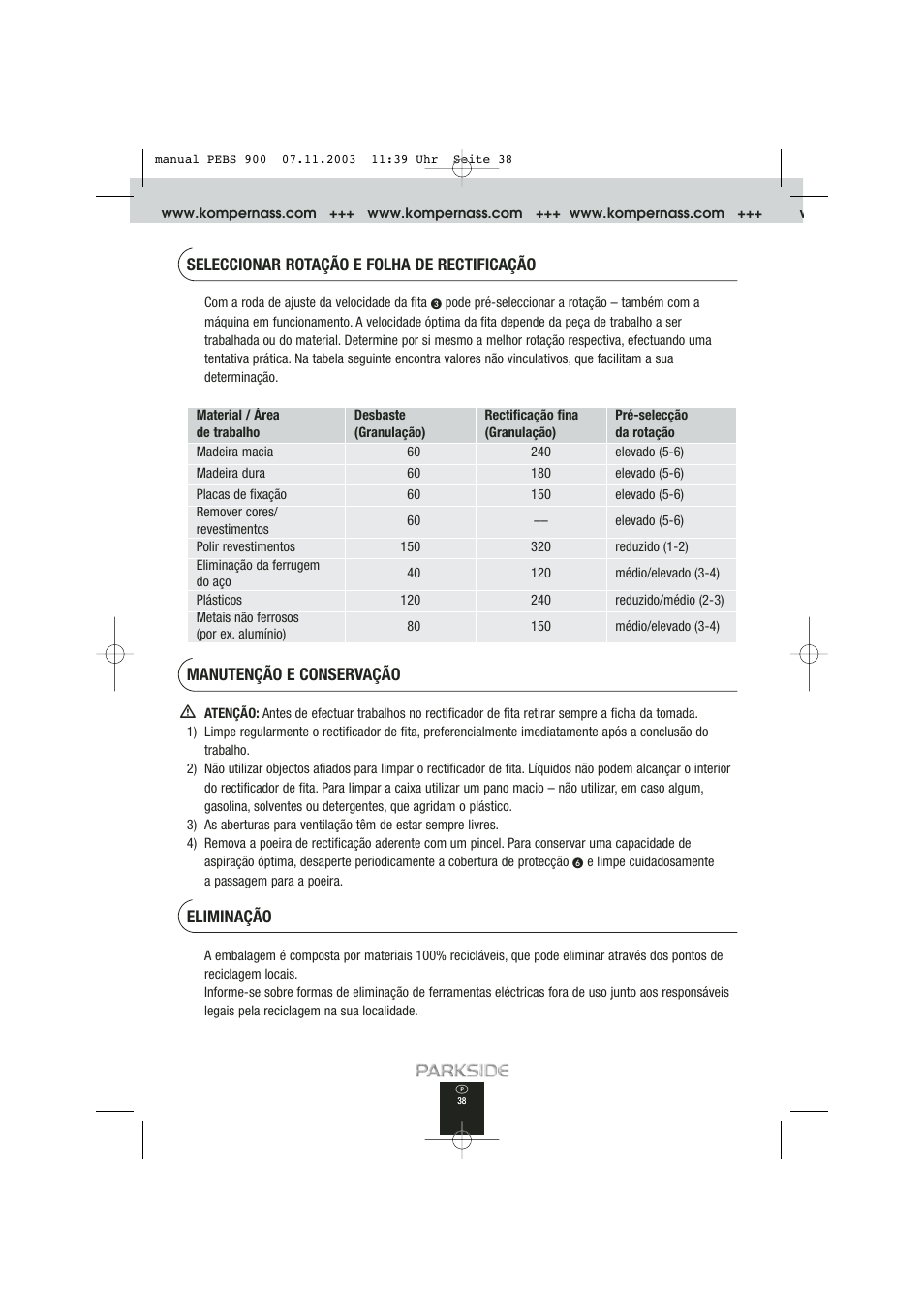 Kompernass PEBS 900 User Manual | Page 38 / 79