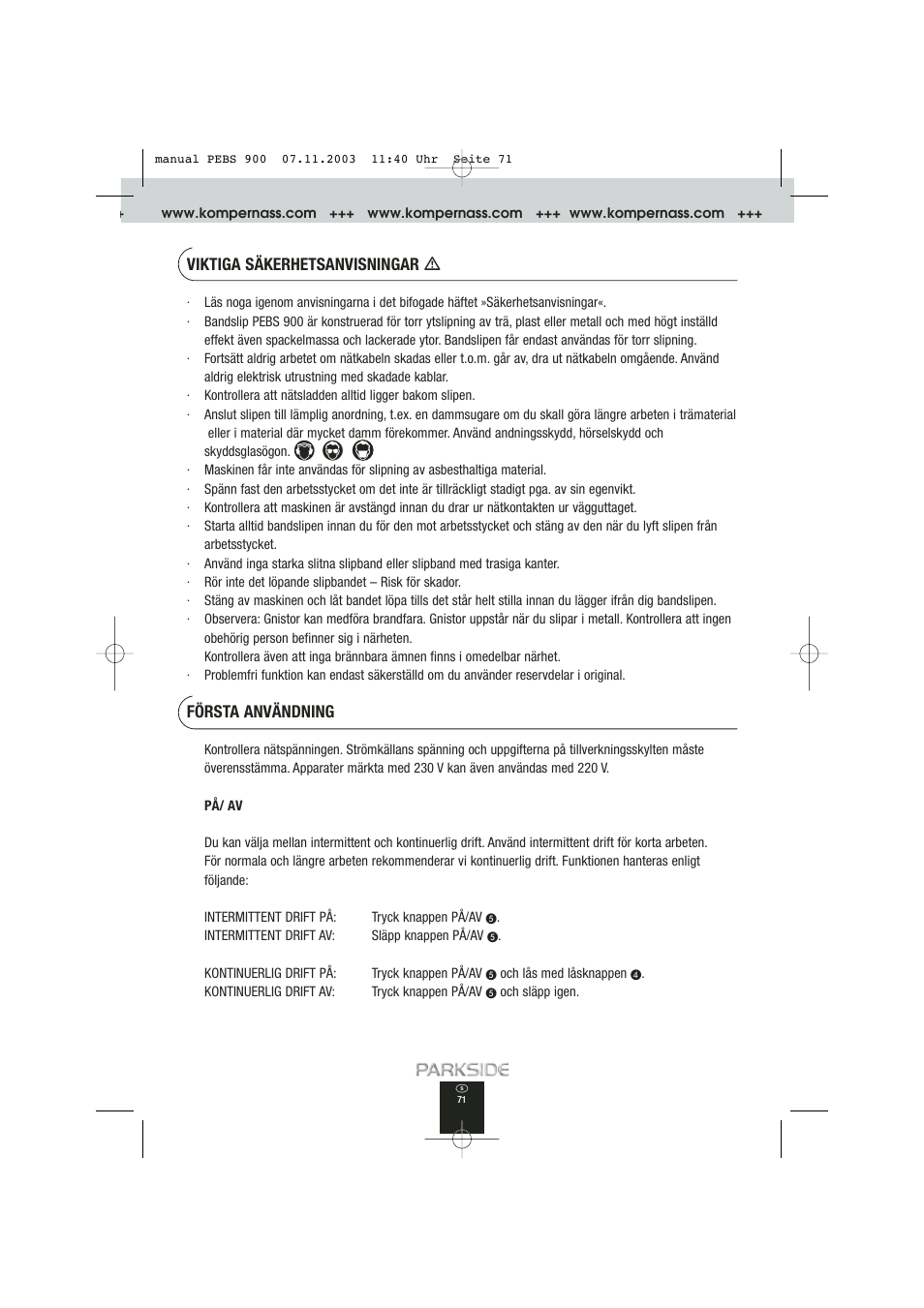 Kompernass PEBS 900 User Manual | Page 71 / 79