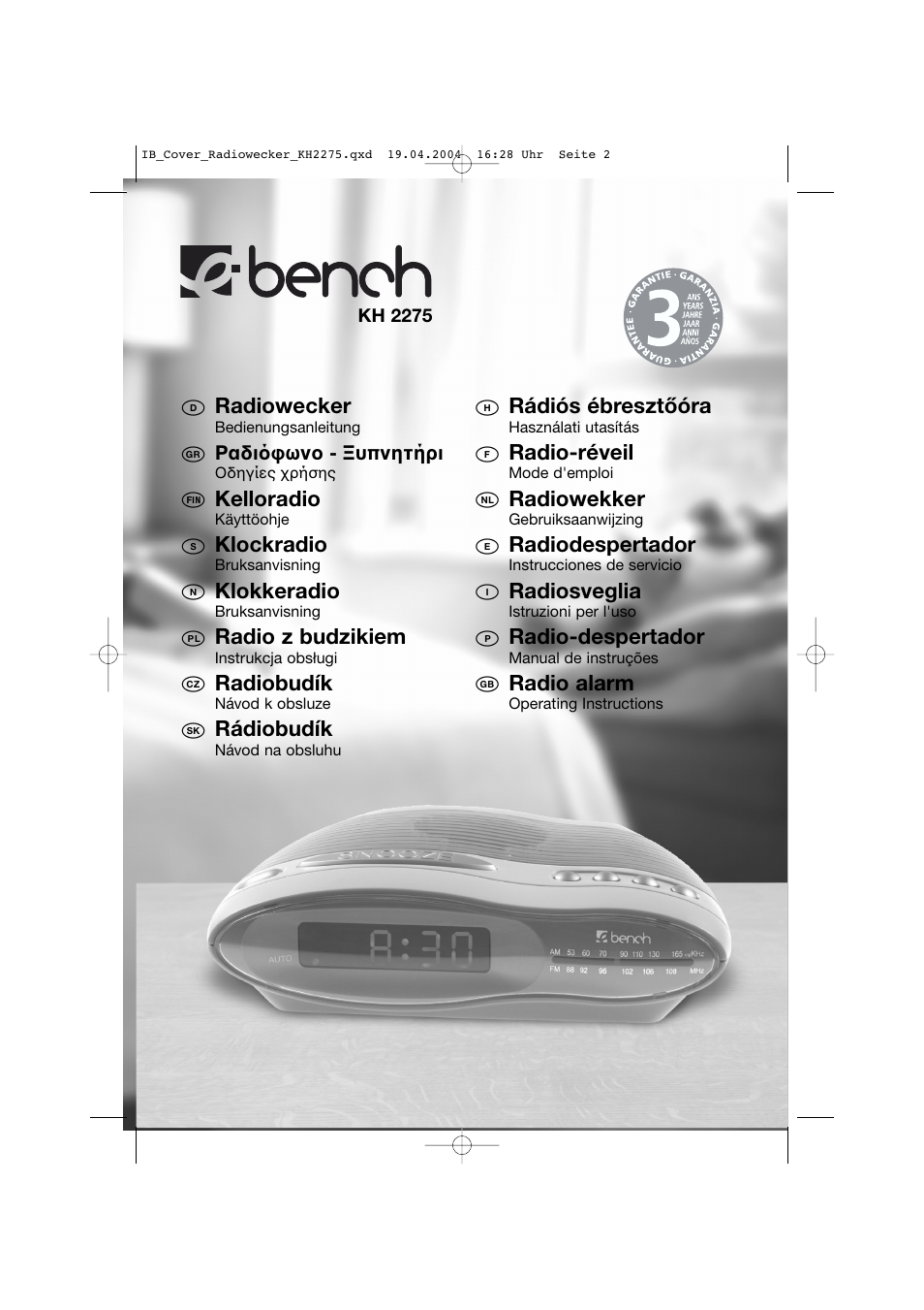 Kompernass KH 2275 User Manual | Page 2 / 51