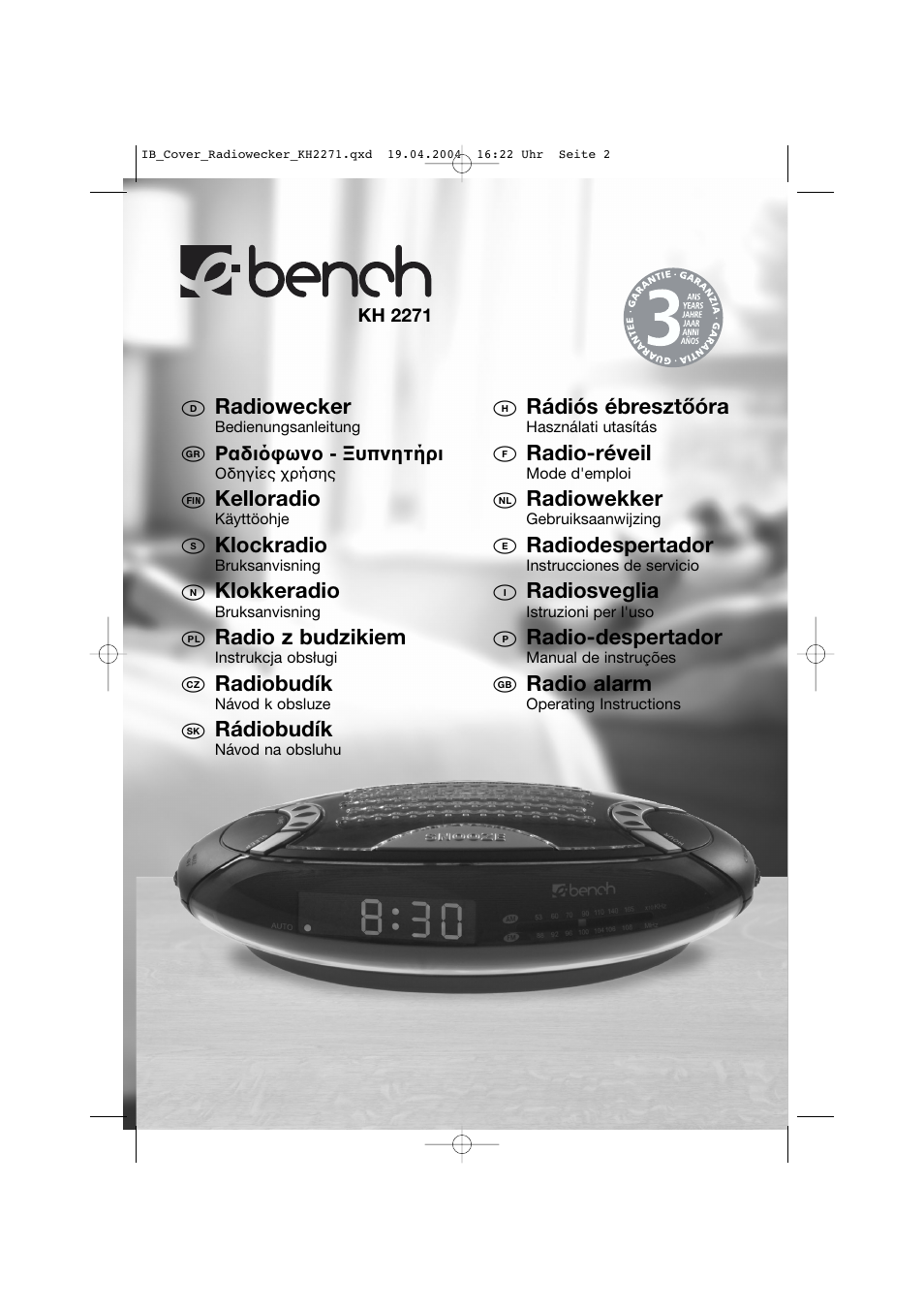 Kompernass KH 2271 User Manual | Page 2 / 51
