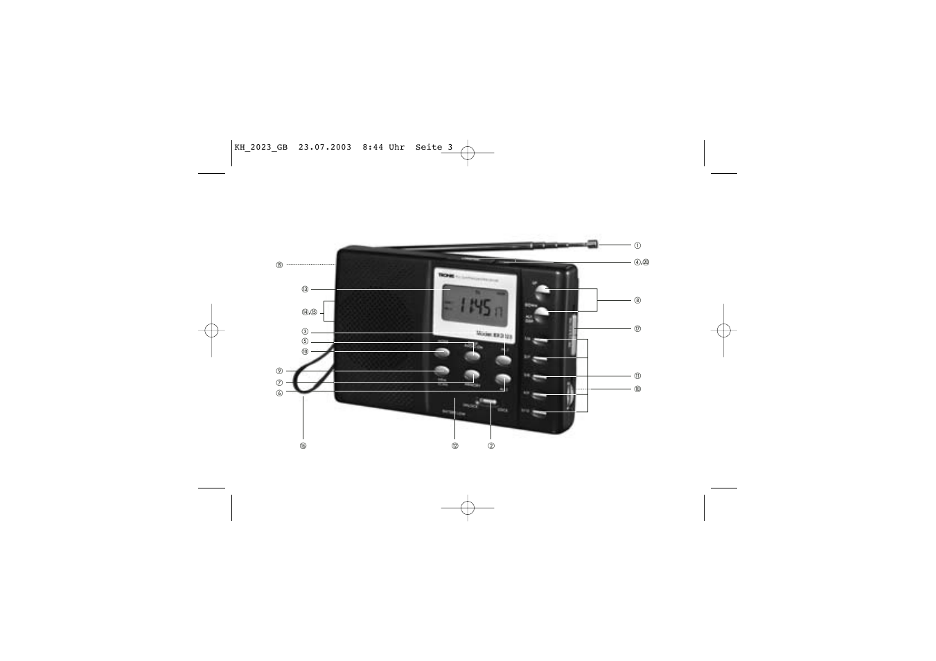 Kompernass KH 2023 User Manual | Page 3 / 18