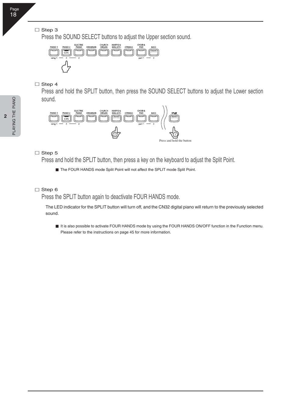 Kawai CN32 User Manual | Page 18 / 68