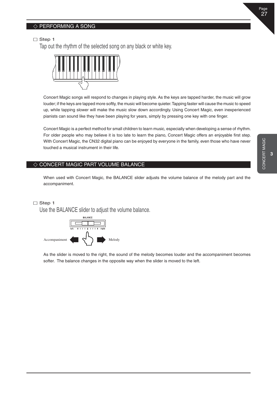 Kawai CN32 User Manual | Page 27 / 68