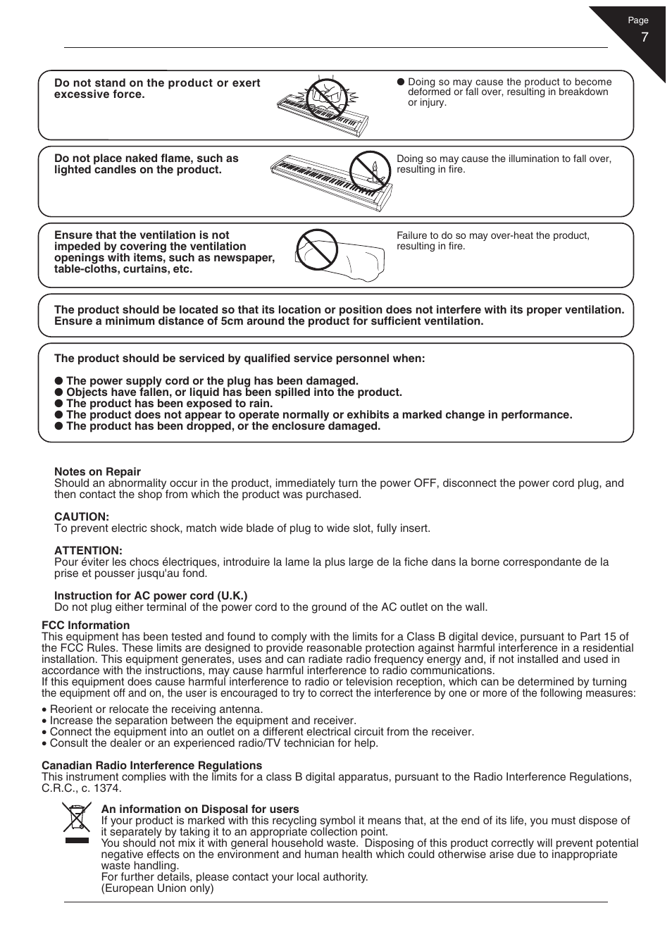 Kawai EP3 User Manual | Page 7 / 66