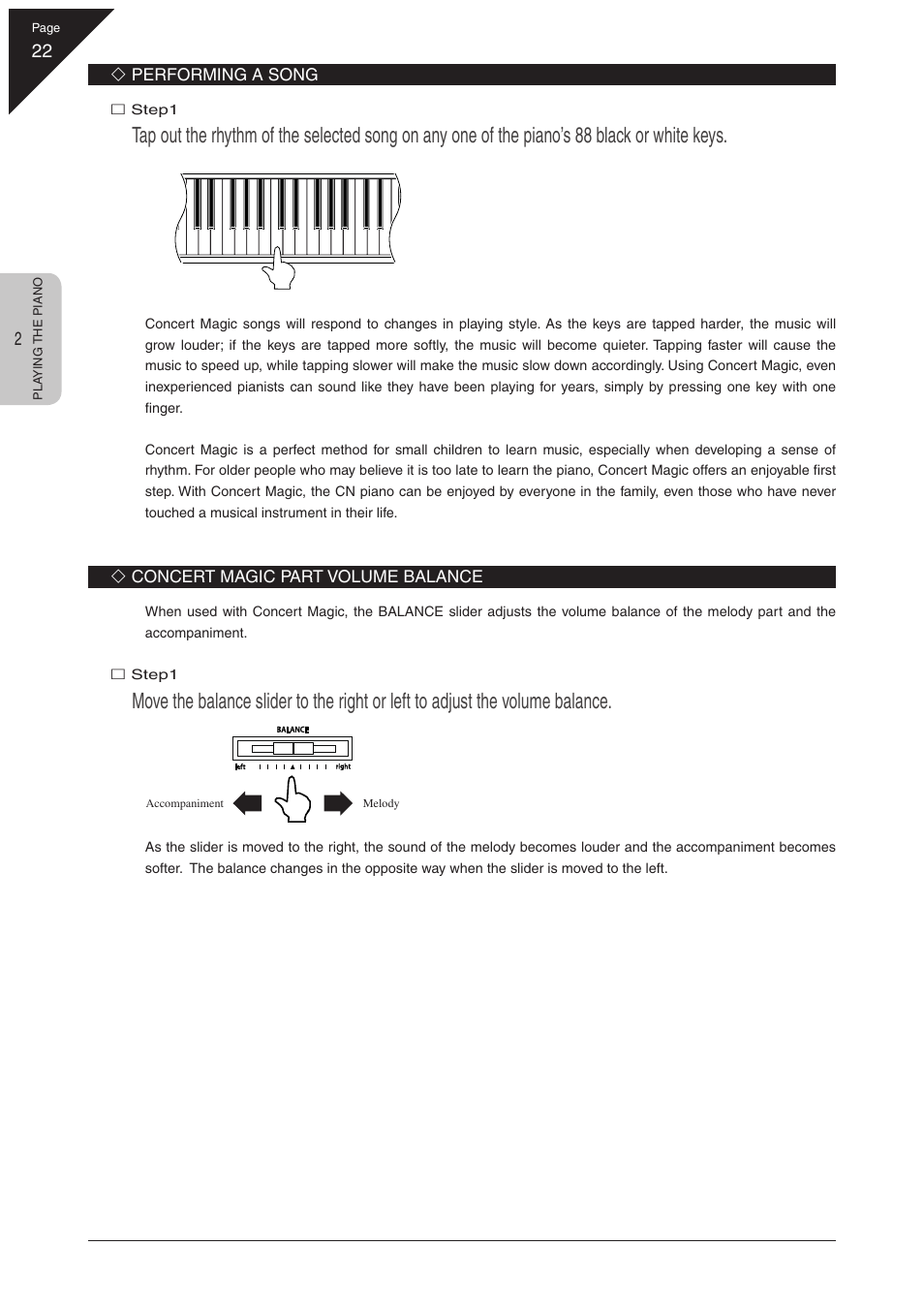 Kawai CN31 User Manual | Page 22 / 58