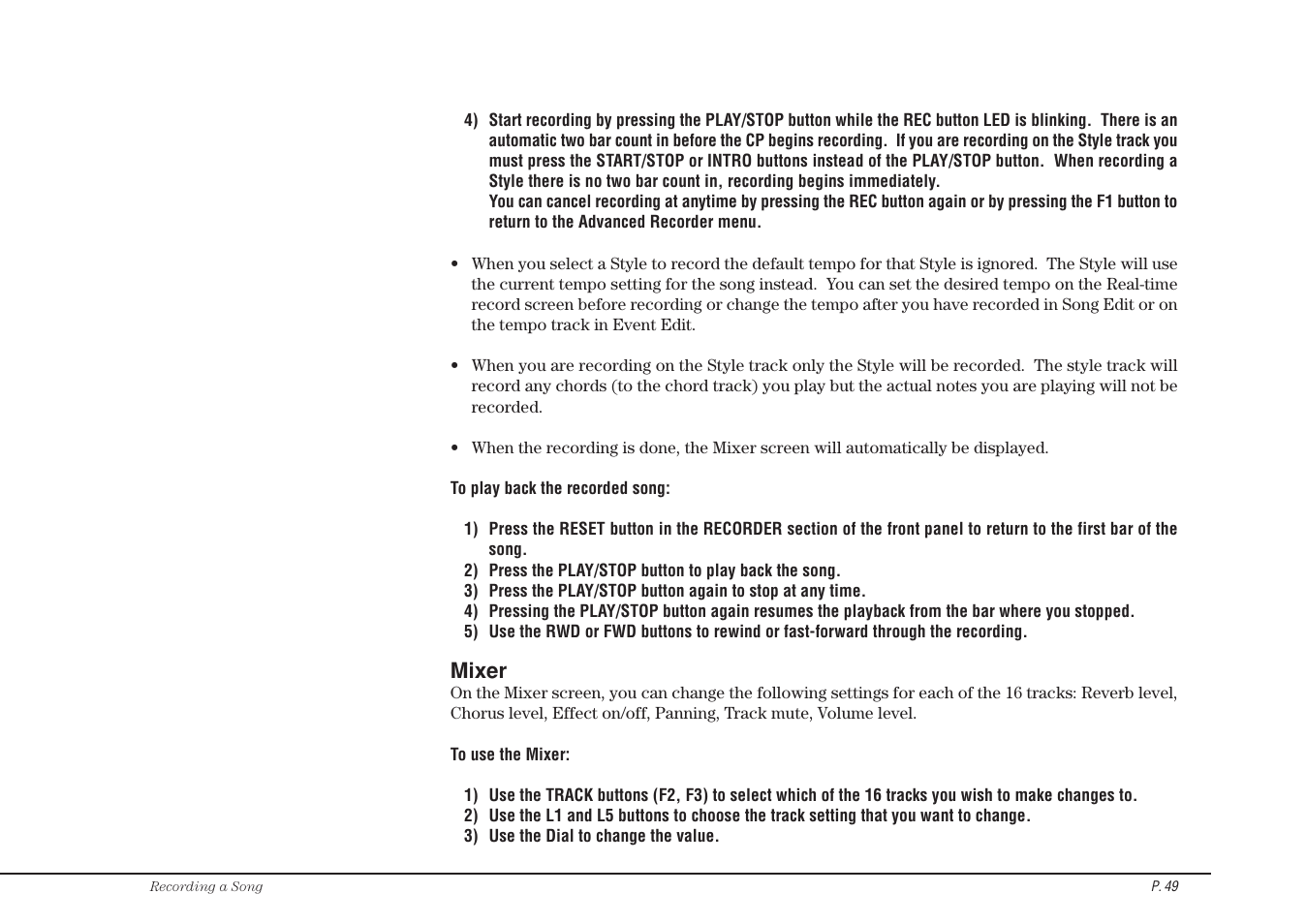 Kawai Concert Performer Series Digital Piano CP117 User Manual | Page 55 / 180