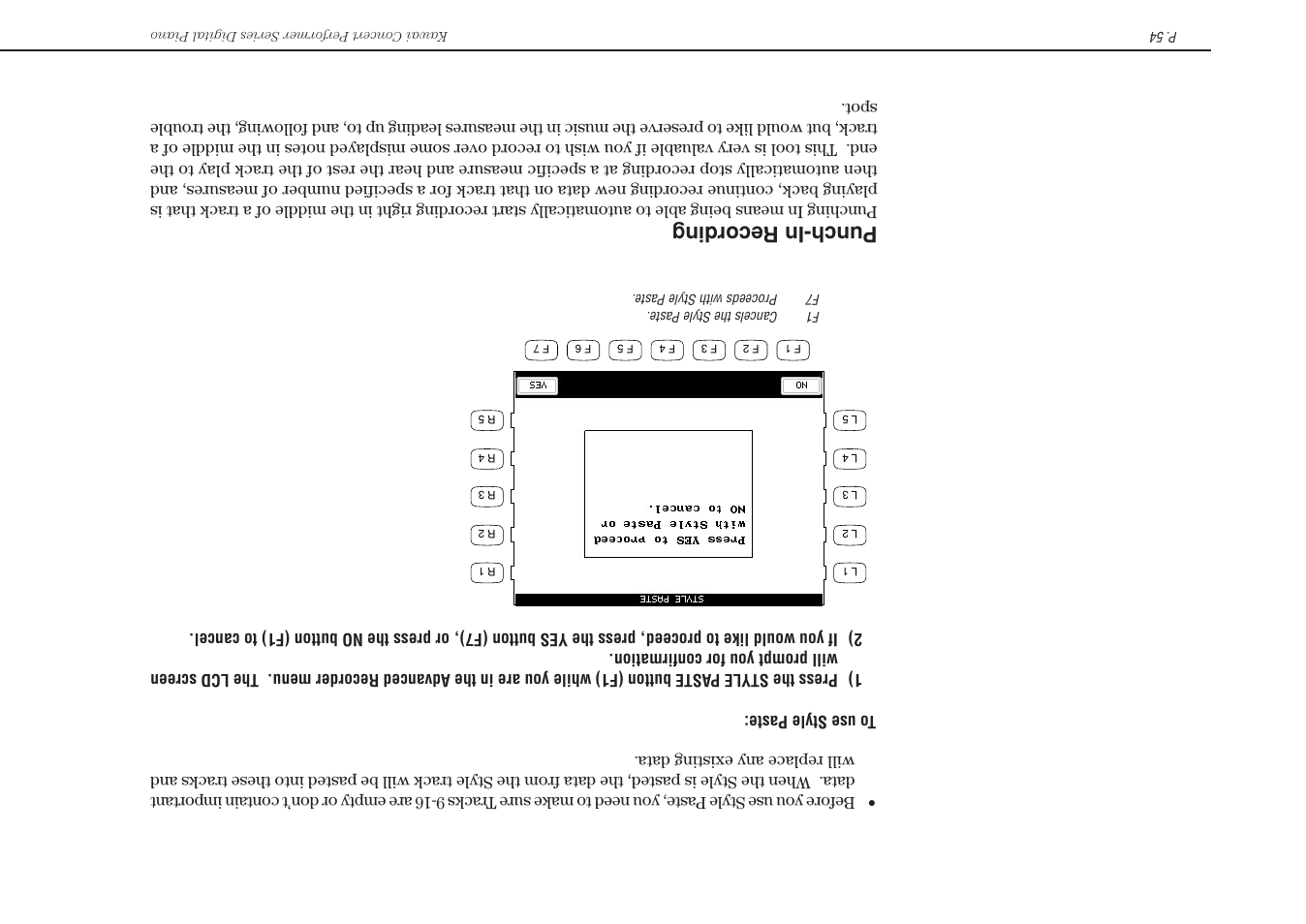 Punch-in recor ding | Kawai Concert Performer Series Digital Piano CP117 User Manual | Page 60 / 180