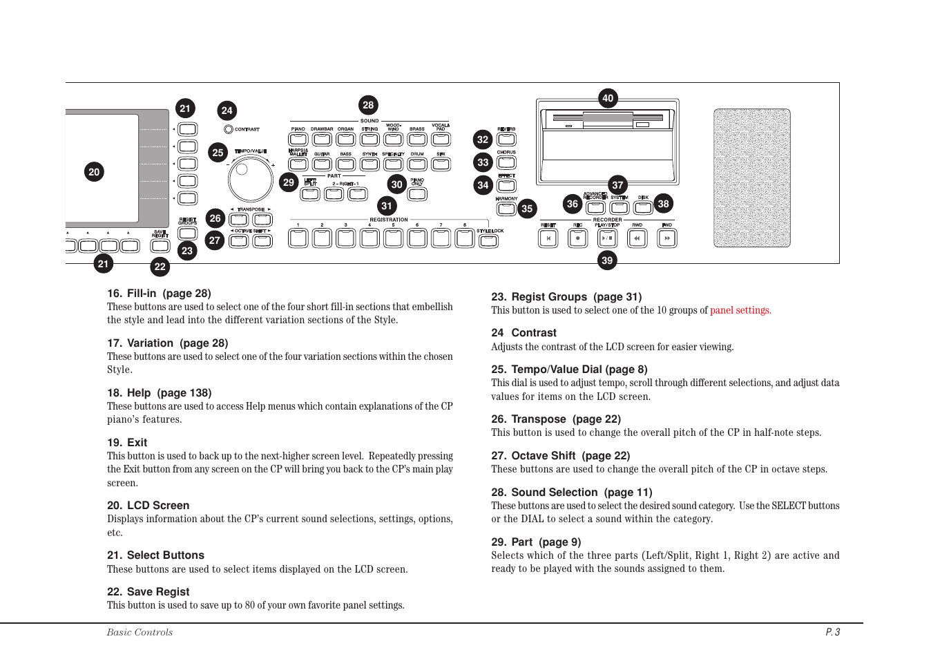 Kawai Concert Performer Series Digital Piano CP117 User Manual | Page 9 / 180