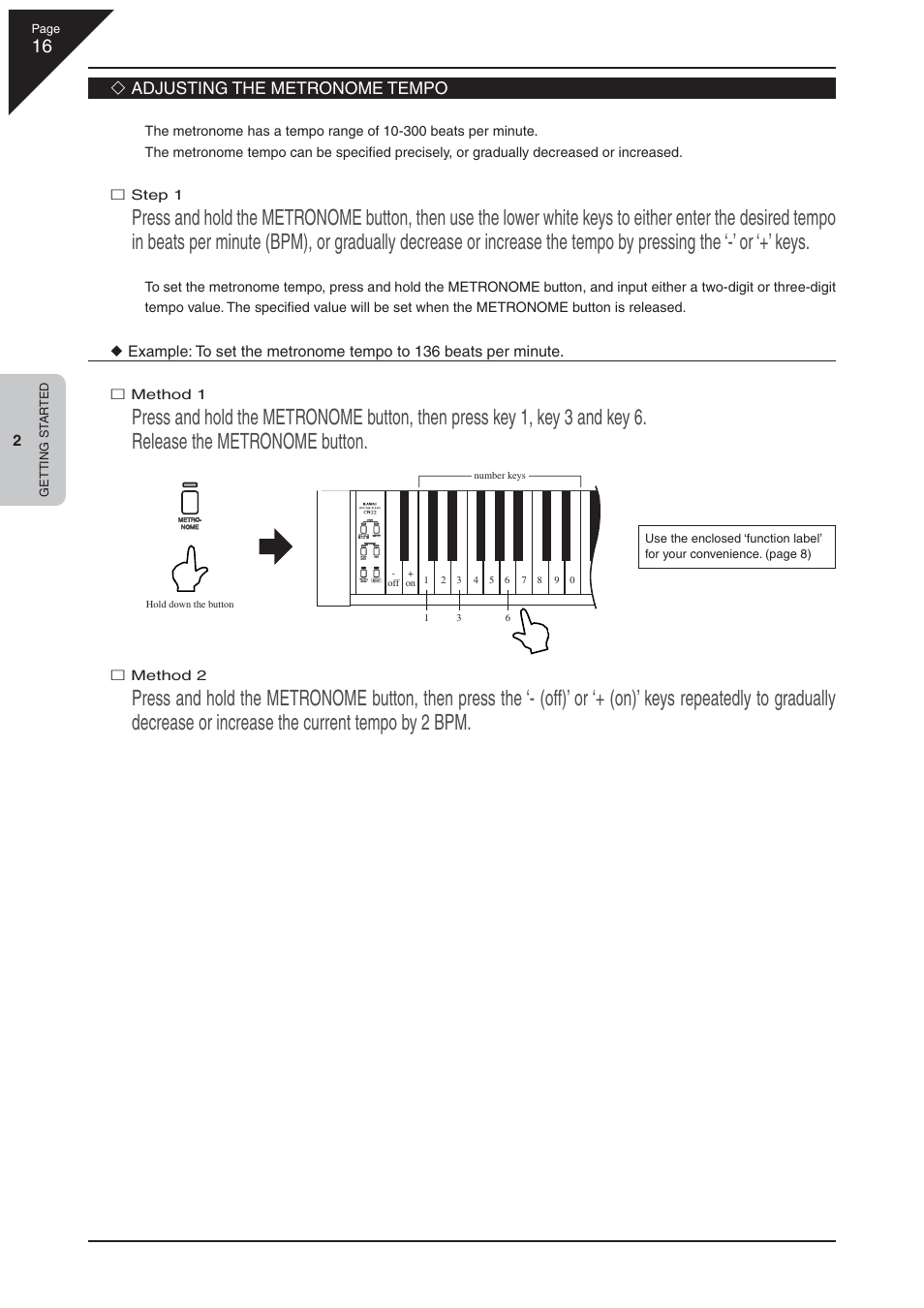 Kawai CN22 User Manual | Page 16 / 42