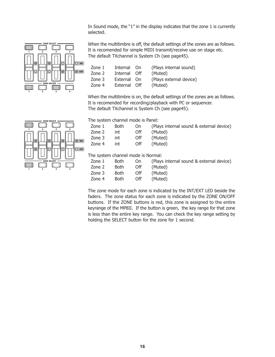 Kawai Professional Stage Piano MP8II User Manual | Page 16 / 76