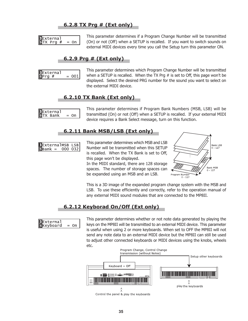 Kawai Professional Stage Piano MP8II User Manual | Page 35 / 76