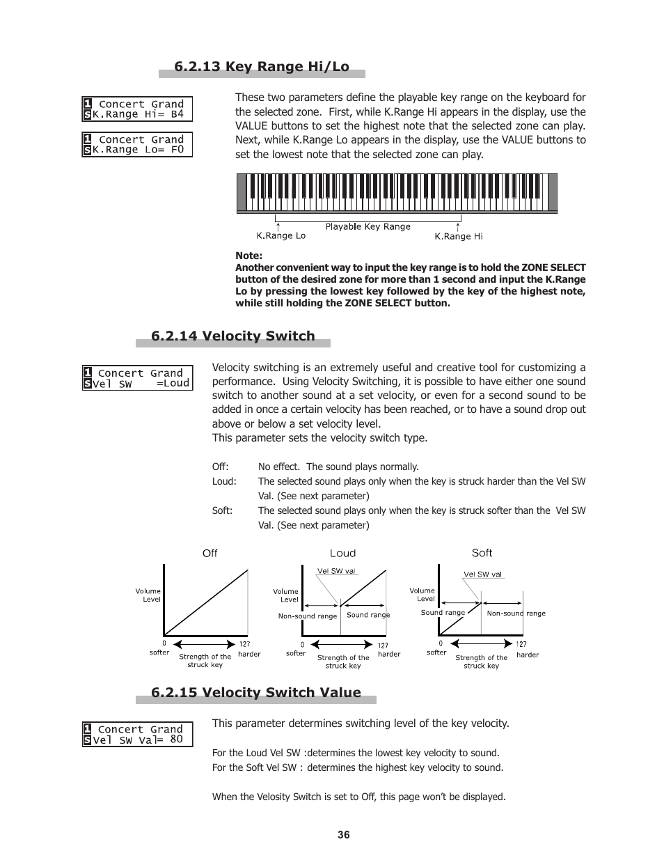 Kawai Professional Stage Piano MP8II User Manual | Page 36 / 76